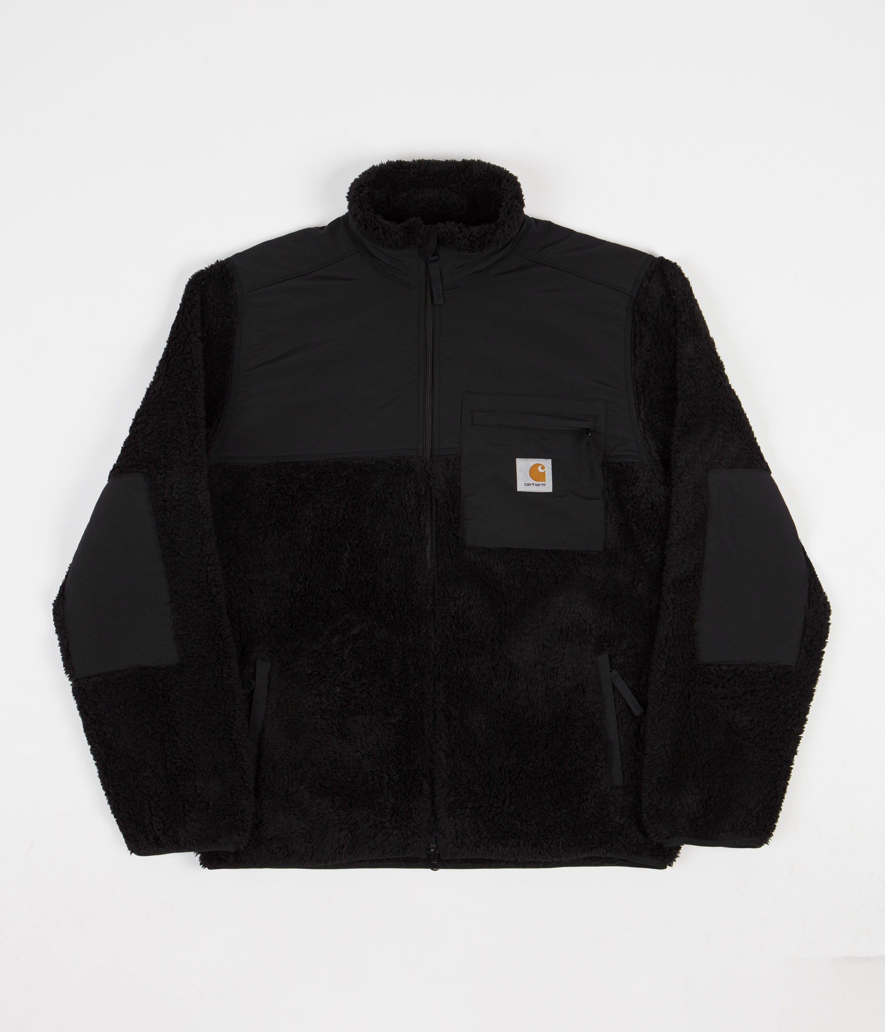 Carhartt Jackson Fleece Jacket for Men - Warm Winter Work Jacket, Black - Perfect for Outdoor Work, Hiking & Casual Wear