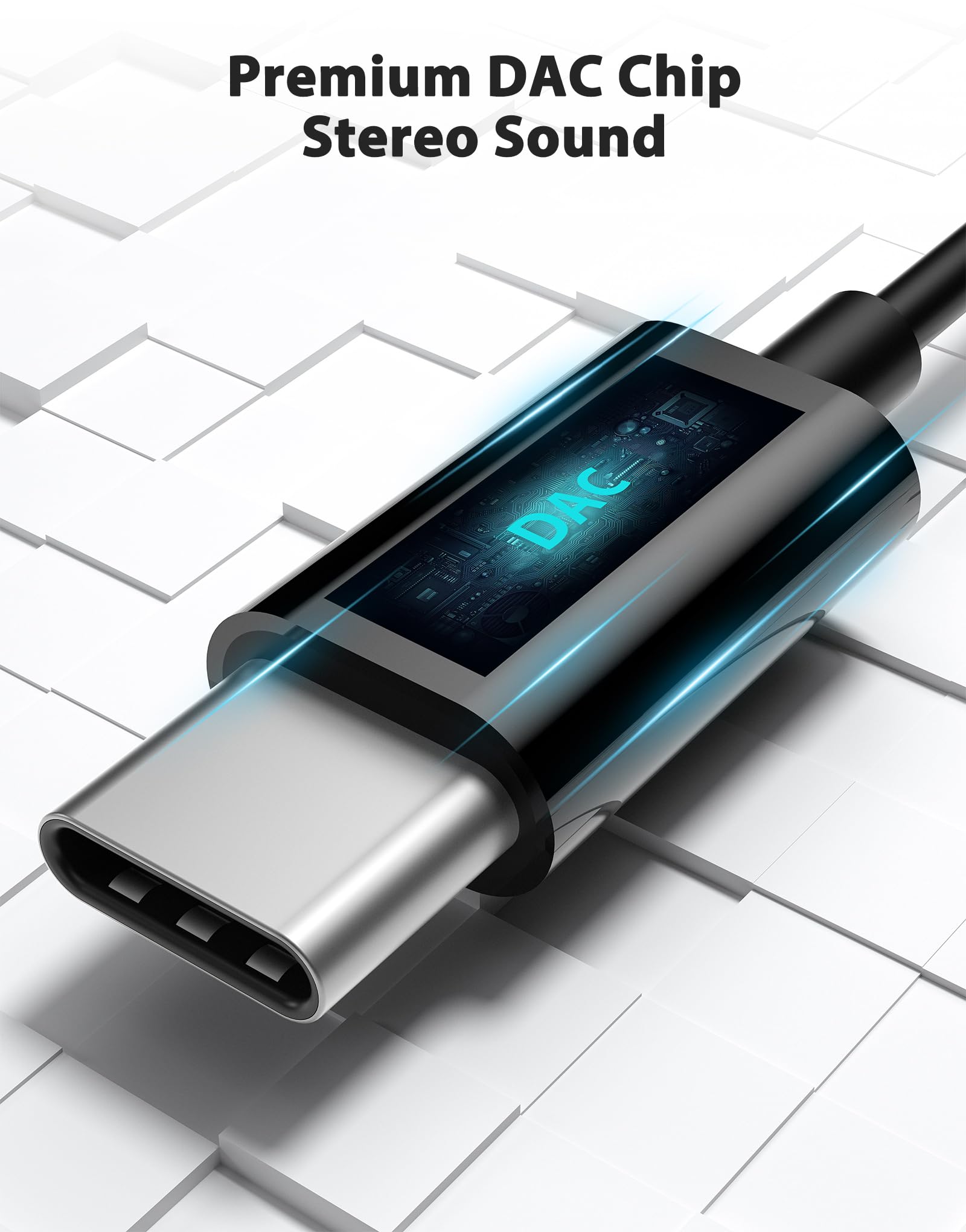 Premium USB-C Wired Earbuds with 5 Sound Modes, Stereo Bass & Noise Cancellation - In-Ear Headphones with Mic for iPhone 16 Pro Max/15, Samsung S25/S24/S23 (Black) - Perfect for Commuting, Gaming & Work Calls