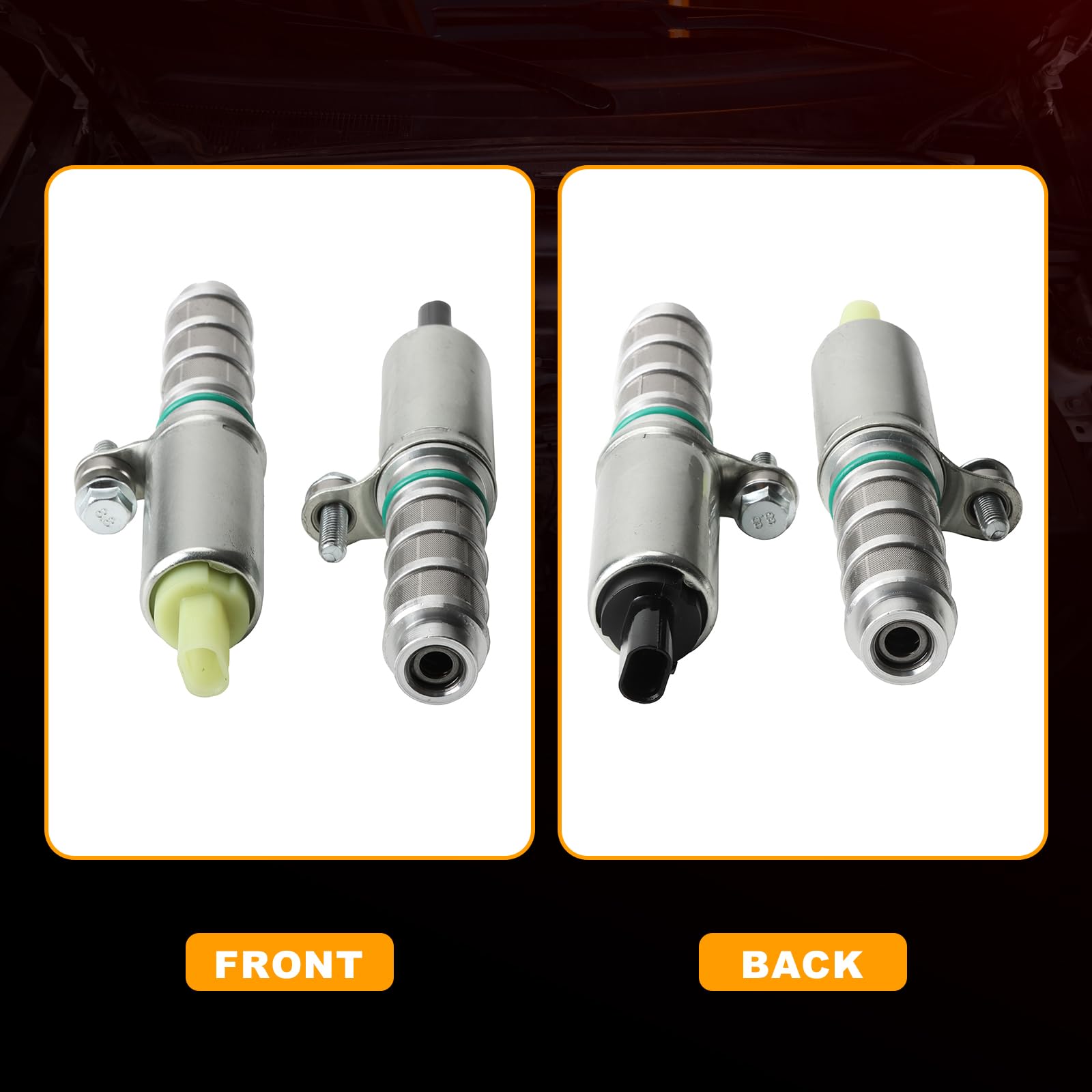 VVT Solenoid Intake & Exhaust - Variable Valve Timing Solenoid Replacement for Buick Envision, Cadillac ATS/CT6/CTS, Chevy Equinox/Impala/Acadia/Canyon/Terrain 2.0L 2.5L - Compatible with #916-935 & #916-937 - Improve Engine Performance & Fuel Efficiency