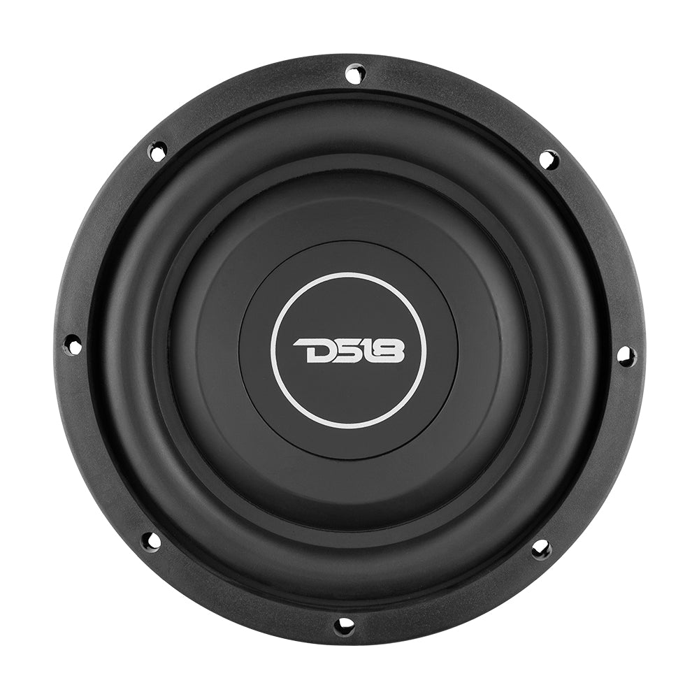 SRW Shallow Mount 8-Inch Car Subwoofer 150 Watts RMS DVC 4 Ohm - Powerful Bass for Trucks, SUVs and Compact Vehicles