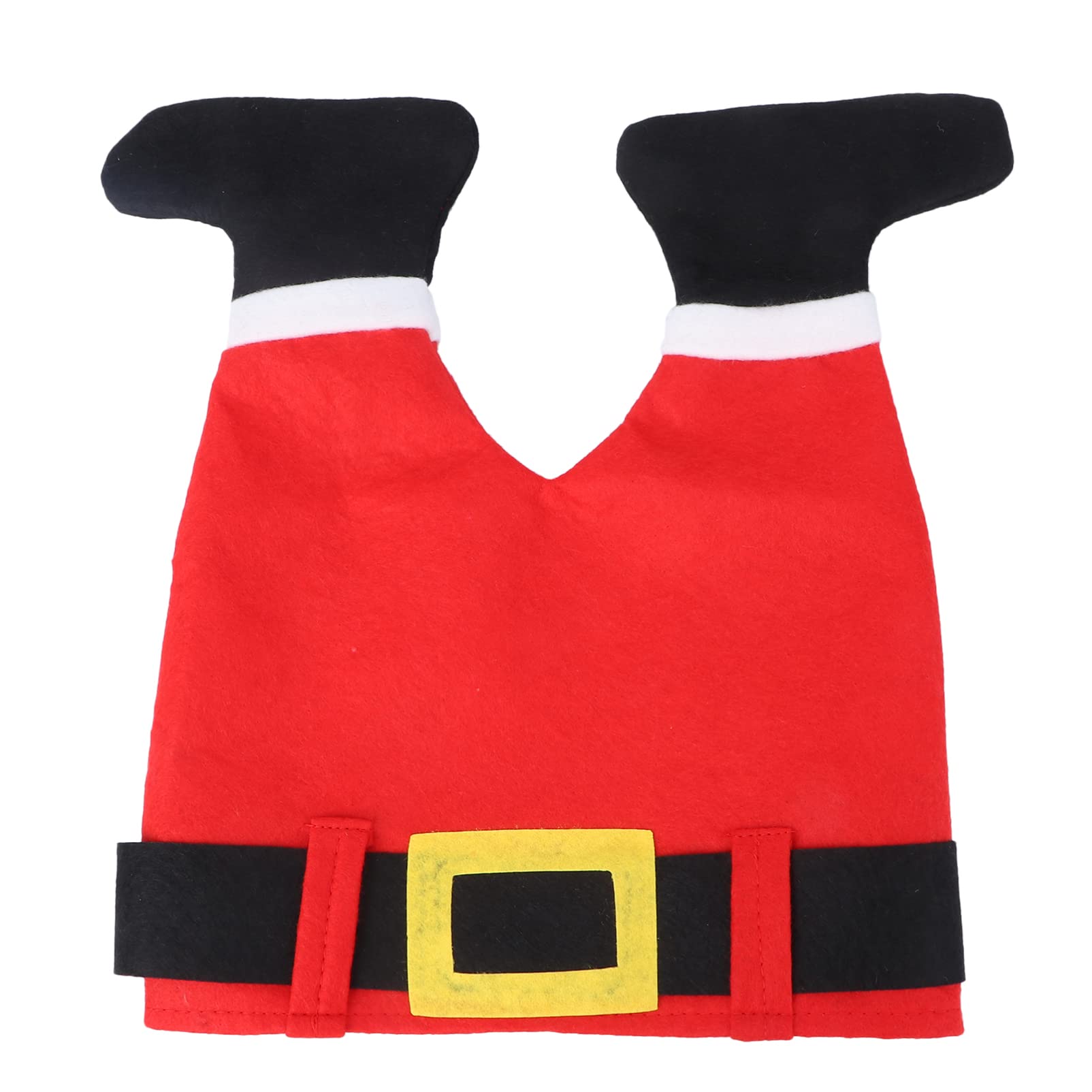 Funny Santa Pants & Hat Set - Red Christmas Elf Costume for Xmas Party | Festive Holiday Outfit for Adults, Family Gatherings & Office Celebrations