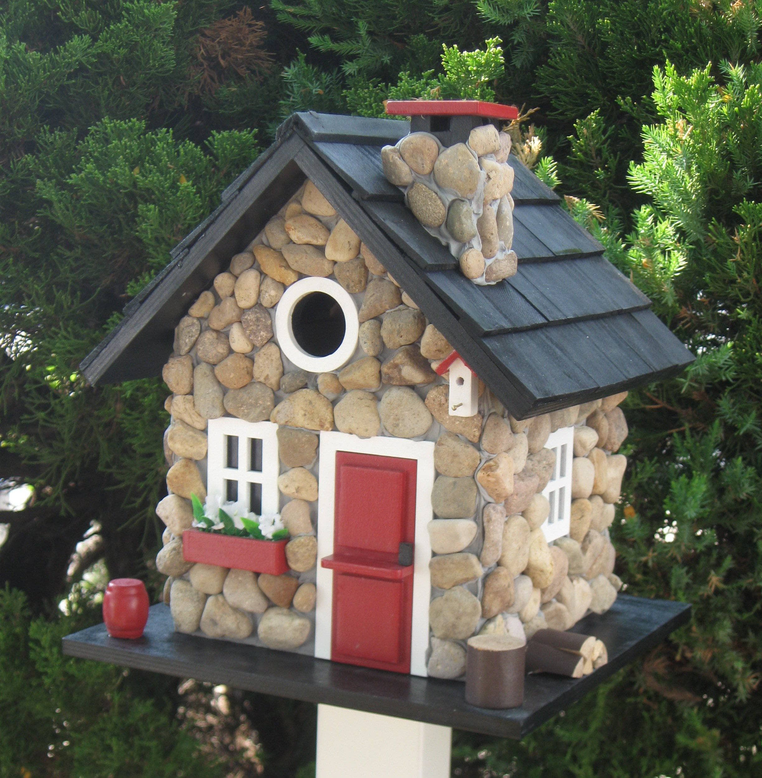 Handcrafted Wooden Birdhouse for Outdoor Garden Decor - Attract Birds to Your Backyard, Perfect for Patio, Yard, and Garden Use