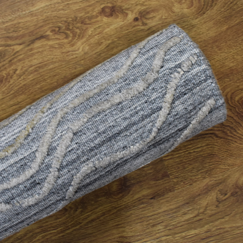 Handwoven Aria Area Rug - Soft Boho Chic Design for Living Room, Bedroom, or Nursery Decor | Eco-Friendly Natural Fiber Floor Mat