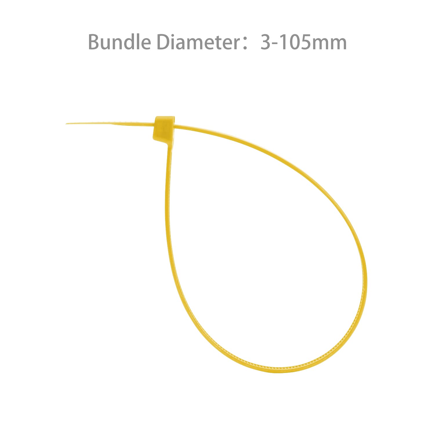 XINGO 16-Inch Heavy Duty Cable Zip Ties (50 Pack) - 120 lbs Tensile Strength, Self-Locking Plastic Wire Ties for Indoor & Outdoor Use - Yellow | Ideal for Organizing Cables, Securing Plants, and DIY Projects