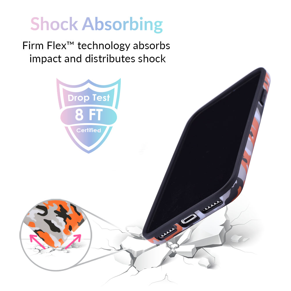 Orange Camo iPhone Case - Durable & Stylish Protective Cover for iPhone [Model] - Perfect for Outdoor Adventures, Hunting, and Military Enthusiasts