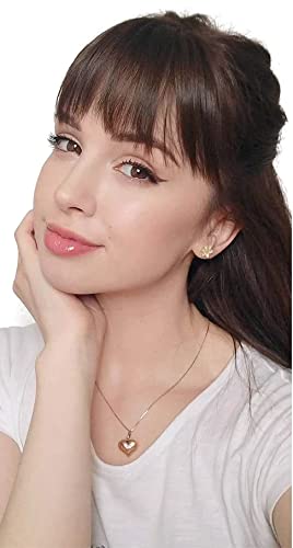 Pelo Synthetic Hair Fringe Extensions for Women & Girls - Dark Brown 20g Clip-in Bangs | Natural-Looking Front Hairpiece for Daily Wear & Cosplay