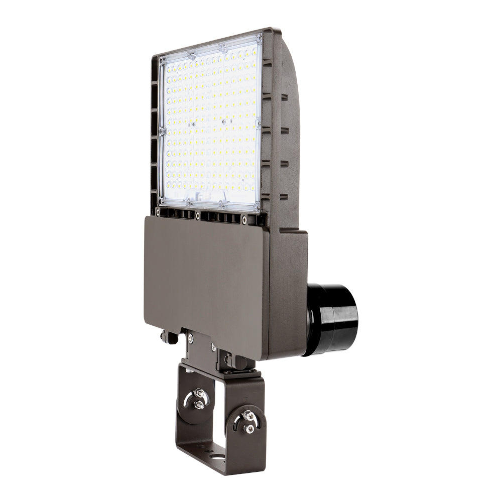Konlite LED Area Light 200W Type IV - 24,600 Lumens, 4000K Daylight, 120-277V, 750W Equivalent - Ideal for Warehouse, Parking Lot & Outdoor Lighting