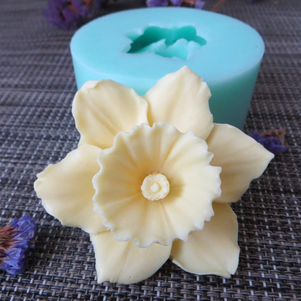 PRZY HC0089 Silicone 3D Flower Molds for Soap Making, Candle, Resin, Clay - DIY Craft, Home Decor, Wedding Favors, Gift Making