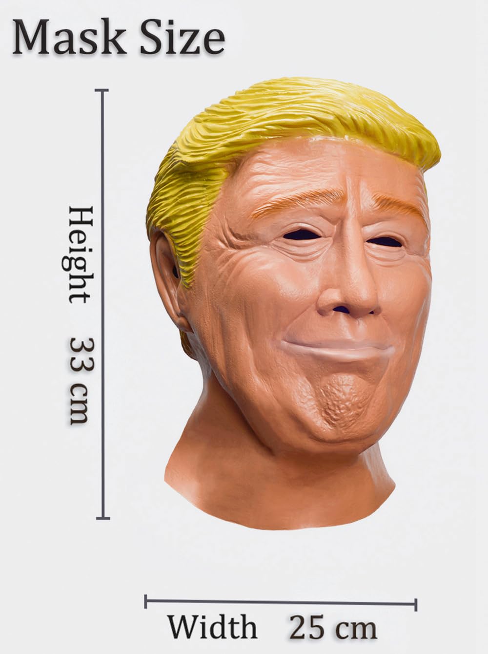 LEKA NEIL Donald Trump 2024 Realistic Latex Mask - Halloween Cosplay, Adult Size Orange, US Campaigner Costume Accessory | Perfect for Halloween Parties, Political Satire, and Themed Events