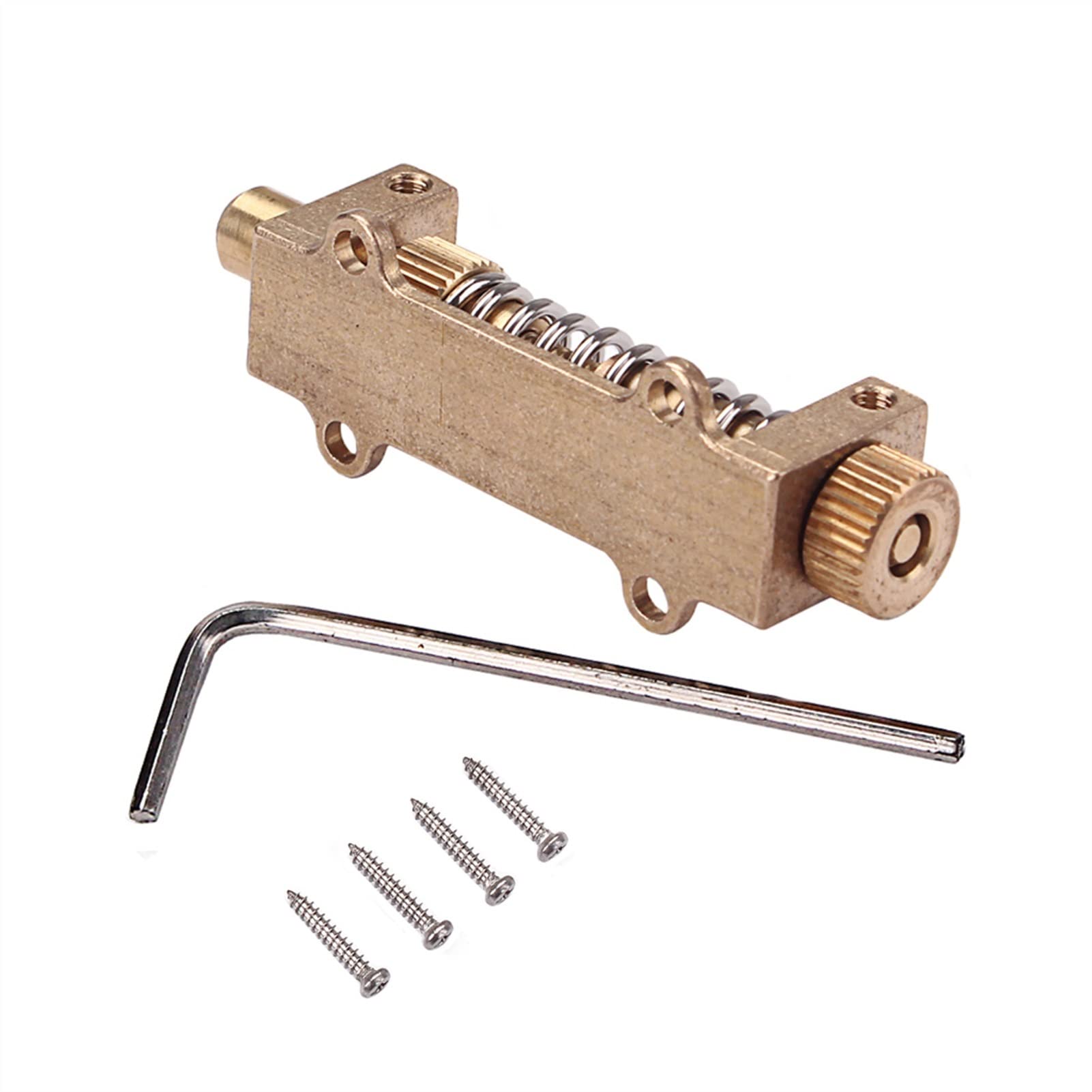 Premium Brass Tremolo Bridge System with Spring Stabilizer - Electric Guitar Parts Kit for Enhanced Stability & Sustain | Perfect for Rock, Blues & Metal Performances