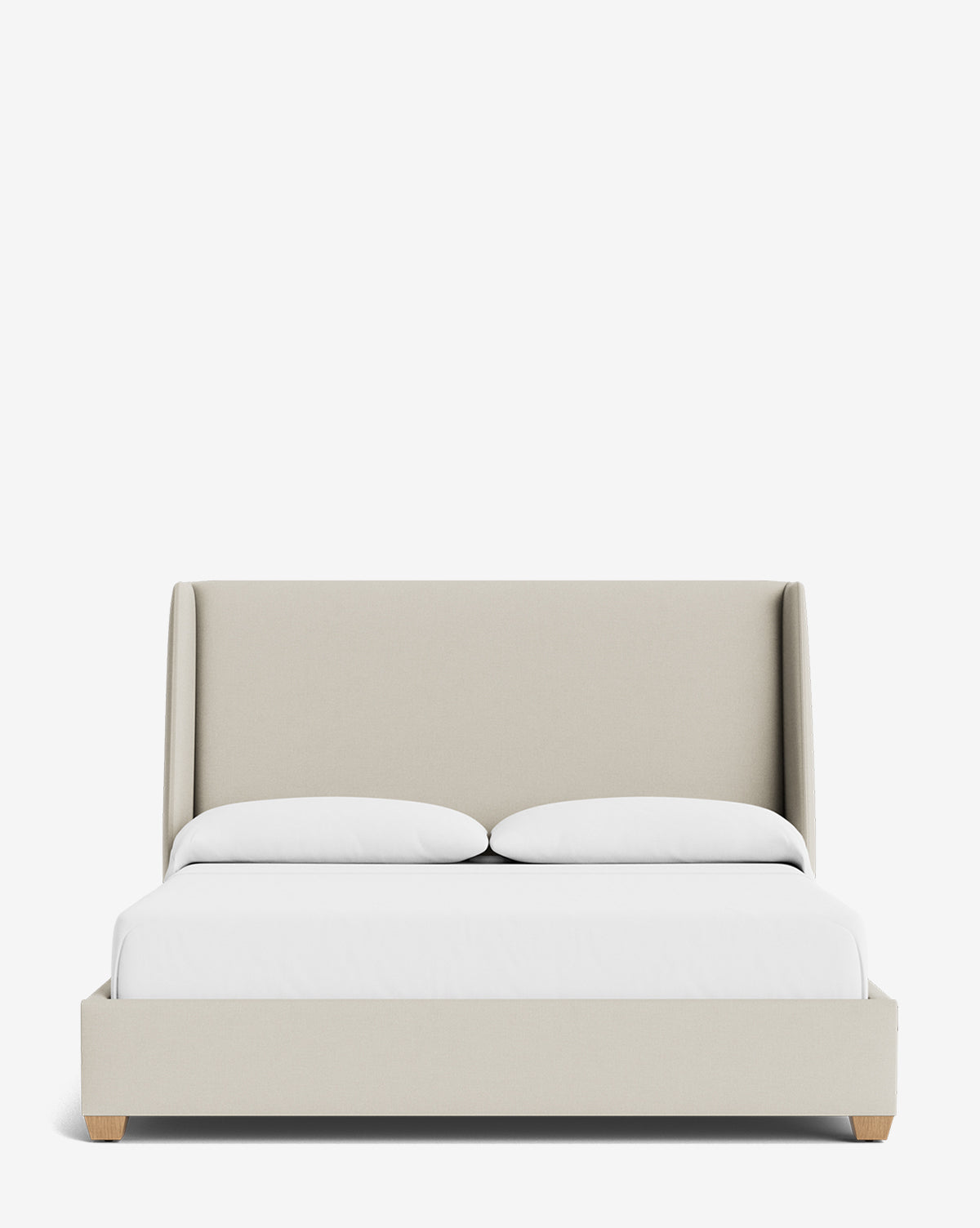 Walt Bed Tall Headboard - Queen Size Upholstered Bed Frame with Adjustable Height - Perfect for Modern Bedroom Decor & Small Spaces