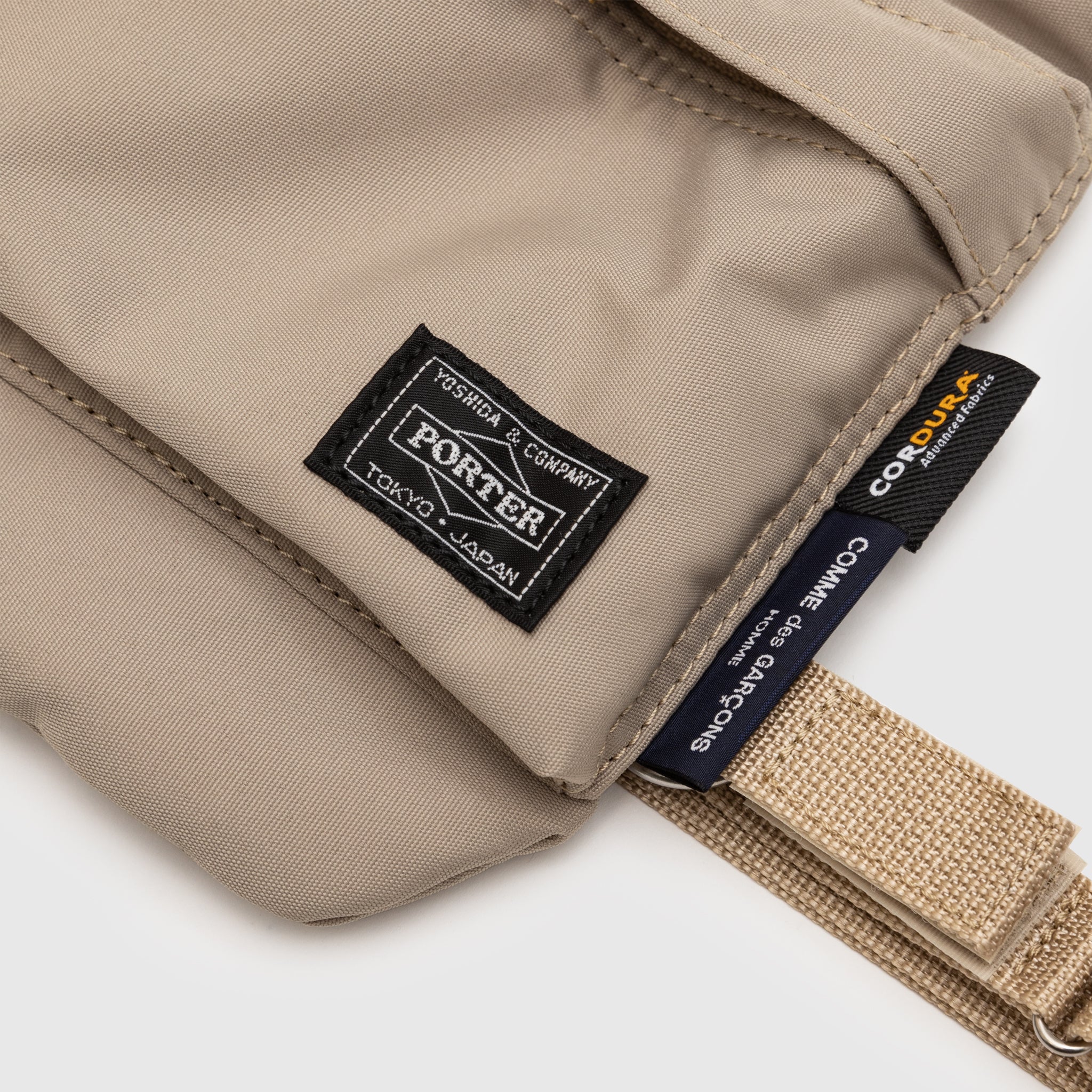 Durable CORDURA Shoulder Bag by PORTER - Waterproof & Lightweight for Travel, Hiking & Everyday Use