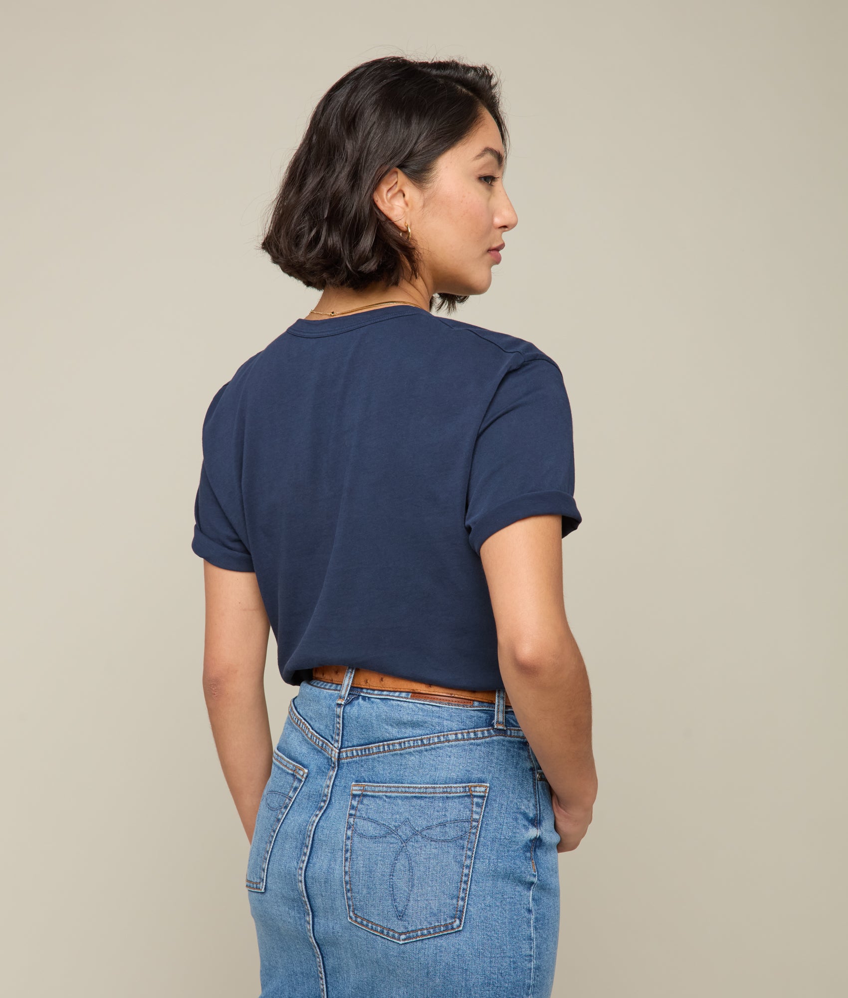 Lucchese Racehorse T-Shirt in Navy Blue - Stylish Comfort for Casual Wear & Western Fashion