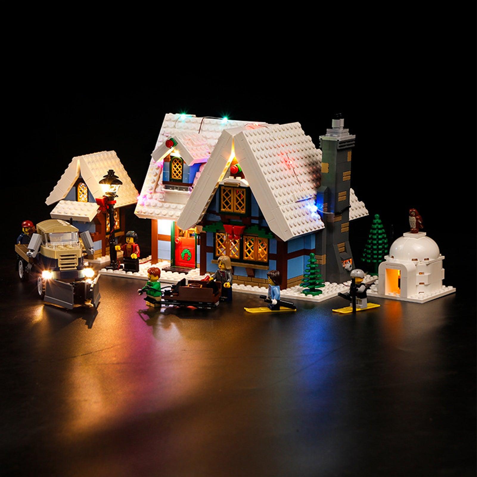 Lego Creator Winter Village Post Office 10222 Light Kit - Compatible with Lego Sets - Perfect for Holiday Displays & Winter Village Scenes