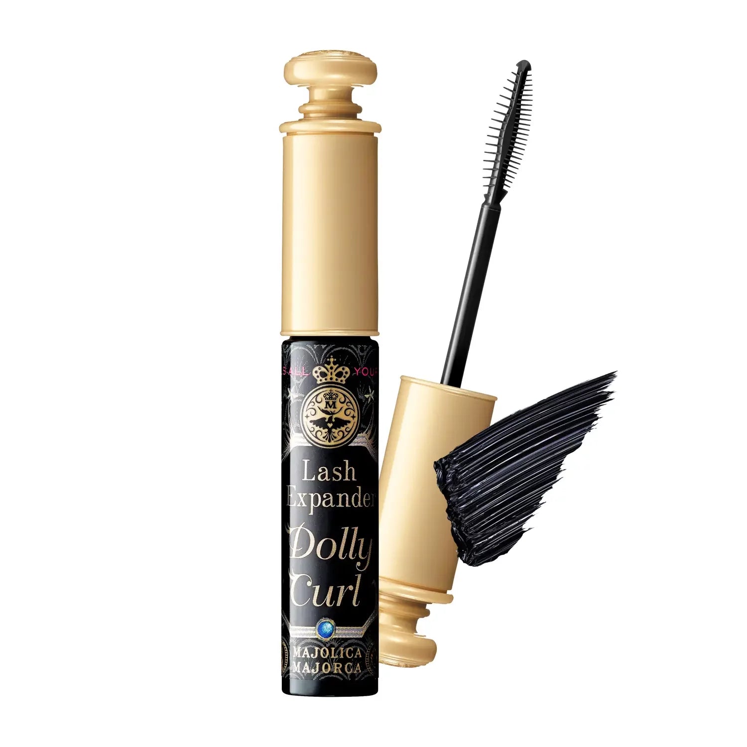 Majolica Majorca Lash Expander Dolly Curl Mascara - Black 6g | Lengthening & Volumizing Waterproof Mascara for Dramatic Lashes | Perfect for Everyday Wear & Special Occasions