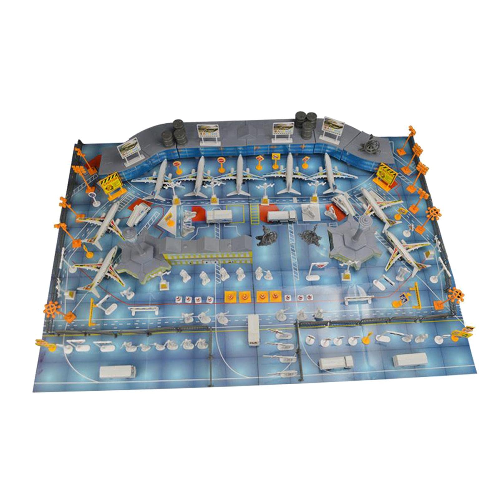 FASHIONMYDAY Simulation Airport Toy Set with Airplane - DIY Assembled RC Model Kit for Kids & Adults | Perfect for Role Play, Educational Play, and Collectors | Radio Control Hobby & Gift Idea
