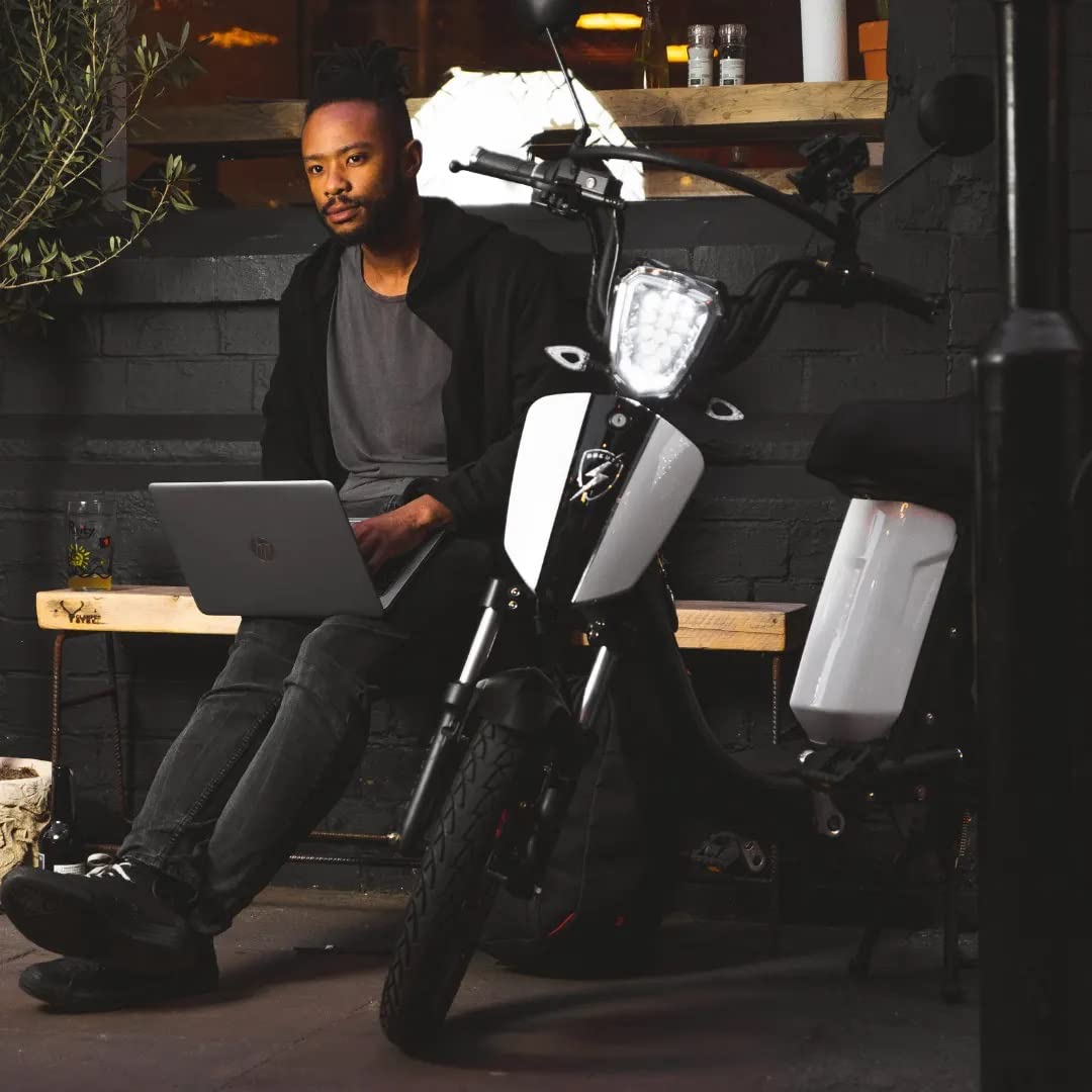 SX-250 Electric Motorcycle Scooter - Long Range 60MPH E-Bike with Fast Charging Battery | Commuter & Urban Transportation (Yellow)