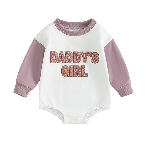 Daddys Girl Embroidery Purple