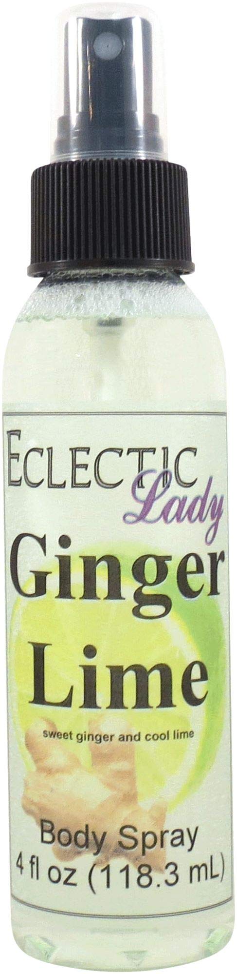 Ginger Lime Body Spray for Women & Men - 4oz Long Lasting Perfume Mist with Clean, Light Fragrance - Soft & Subtle Aroma Cologne for Daily Use | Perfect for Work, Gym, Date Night & Everyday Freshness