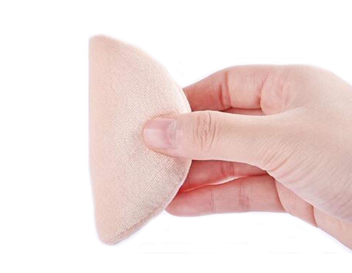 10 Pack Washable Makeup Powder Puffs with Ribbon - Soft Velour Cosmetic Sponge for Loose Powder, Compact Foundation & Face Powder - Perfect for Professional Makeup Application & Travel Touch-Ups