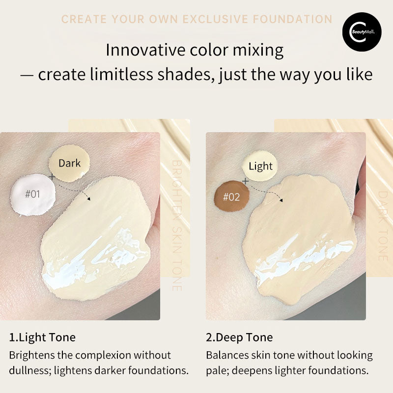 CARMELA Foundation Adjuster Drops - Skin Tone Corrector & Liquid Makeup Mixing Drops for Flawless Coverage | Perfect for Customizing Foundation Shades & Creating Seamless Blends