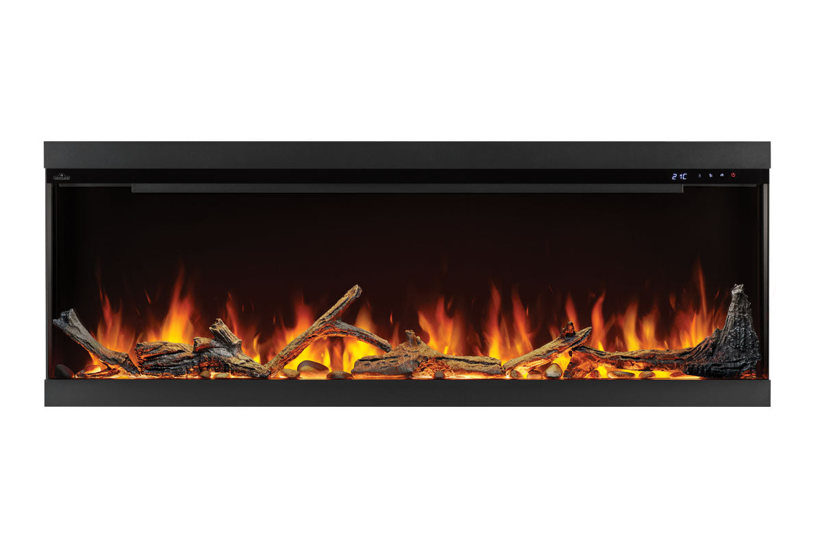 Napoleon Astound 62 FlexMount Smart Multi-Side Wall Mount Recessed Electric Fireplace - Perfect for Living Room, Bedroom & Office Heating & Decor