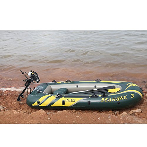 TBVECHI 4HP 4-Stroke Outboard Motor Engine - 52CC Manual Start, Air Cooling & Capacitor Discharge Ignition - Perfect for Fishing Boats, Small Watercraft & Marine Adventures