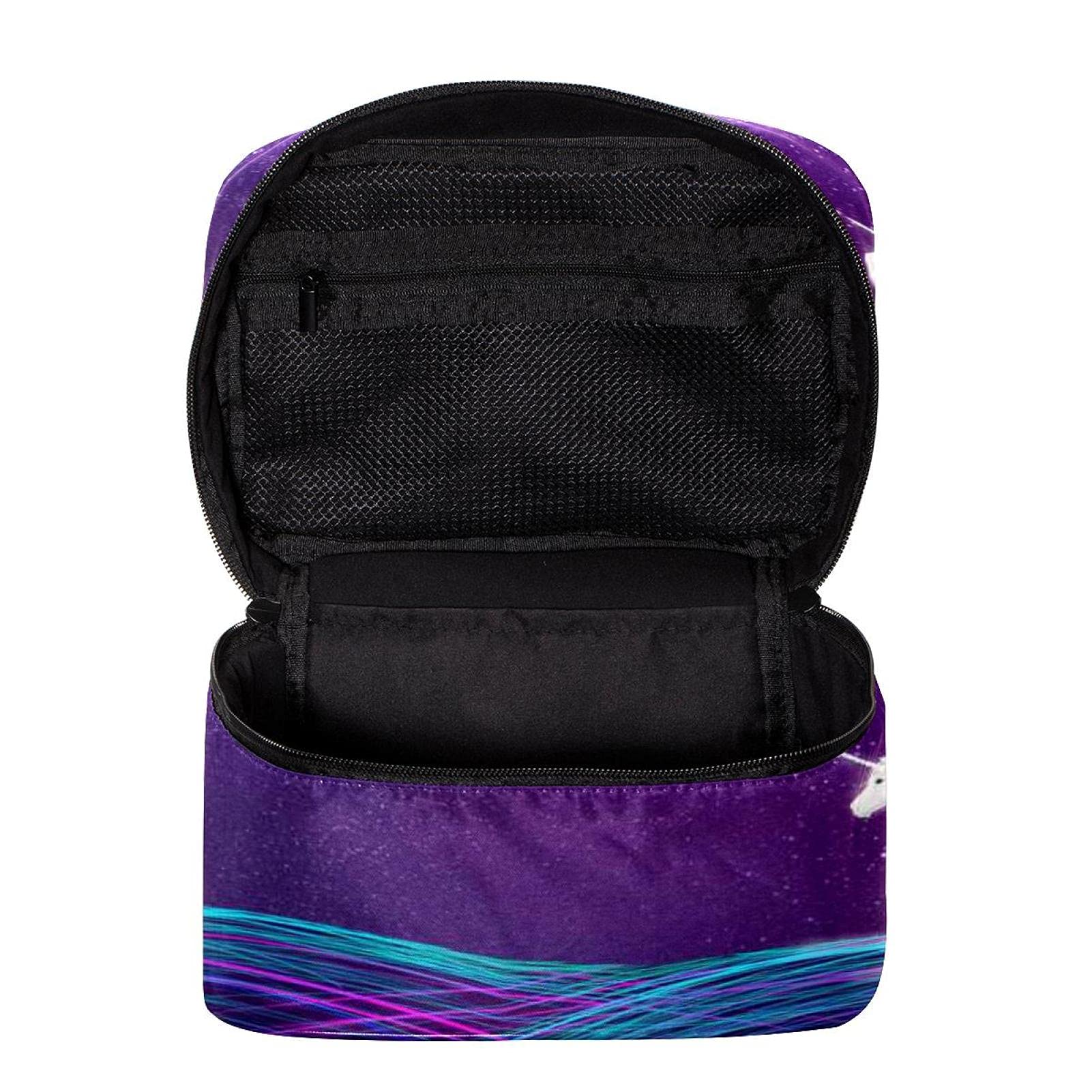 Unicorn Starry Makeup Bag - Large Cosmetic Organizer for Women & Girls | Travel & Storage