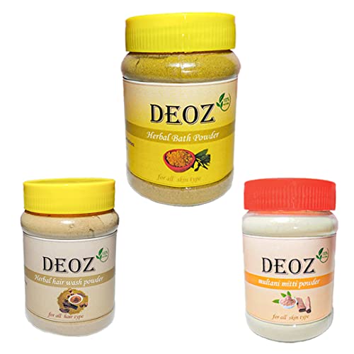 Herbal Skincare Combo - Sunni Pindi, Nalangu Maavu & Multani Mitti for Glowing Skin & Hair Care