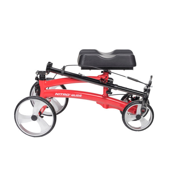 Drive Medical Nitro Glide Knee Walker - Lightweight & Adjustable Mobility Scooter for Post-Surgery Recovery, Leg Injury, or Foot Pain Relief - Ideal for Indoor & Outdoor Use