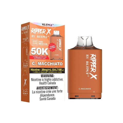RufPuf Ripper X 50K Disposable Vape Pod - 50,000 Puffs | 20mL E-Liquid | All Flavors Available | Perfect for Travel & Social Events