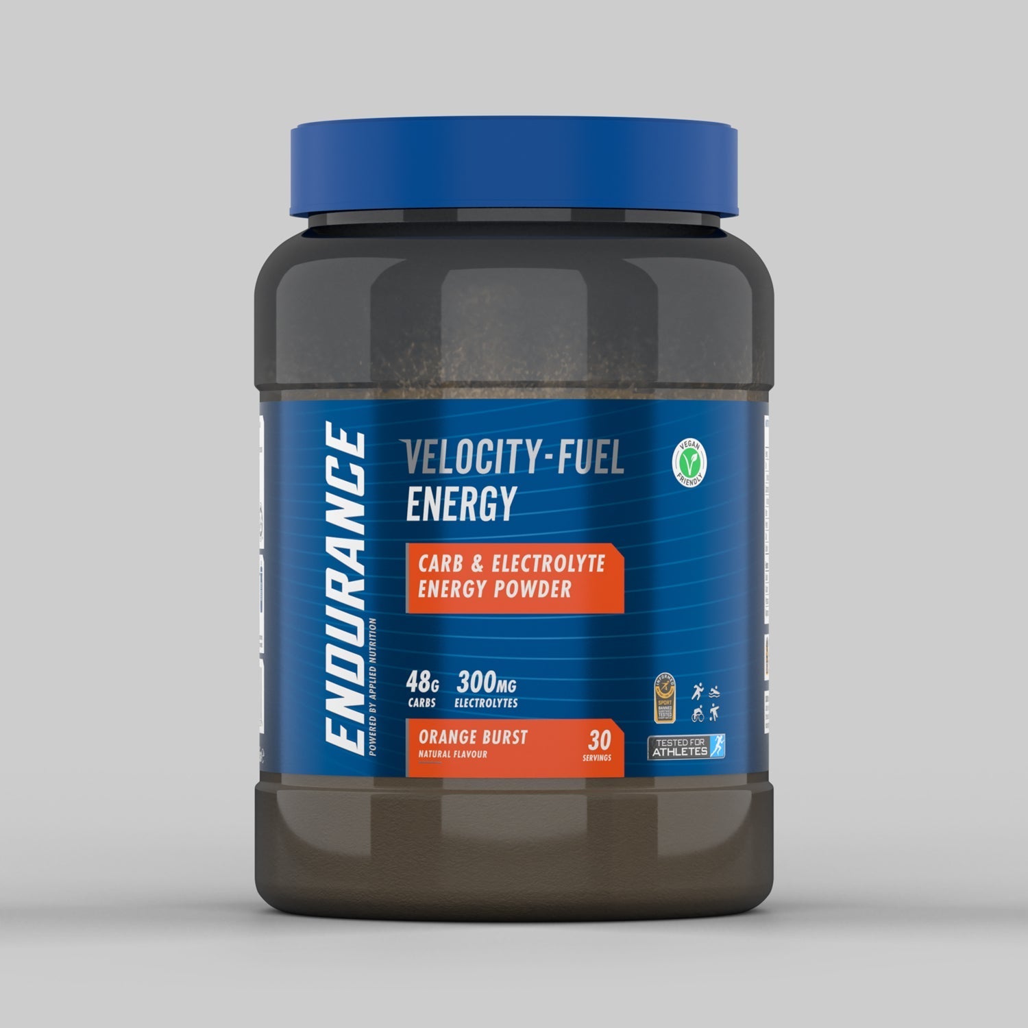 Applied Nutrition Endurance Carb & Electrolyte Energy Powder 1.5kg (3.3lb) - Orange Burst Flavor for Workout Recovery & Sports Performance - Ideal for Athletes, Gym & Running