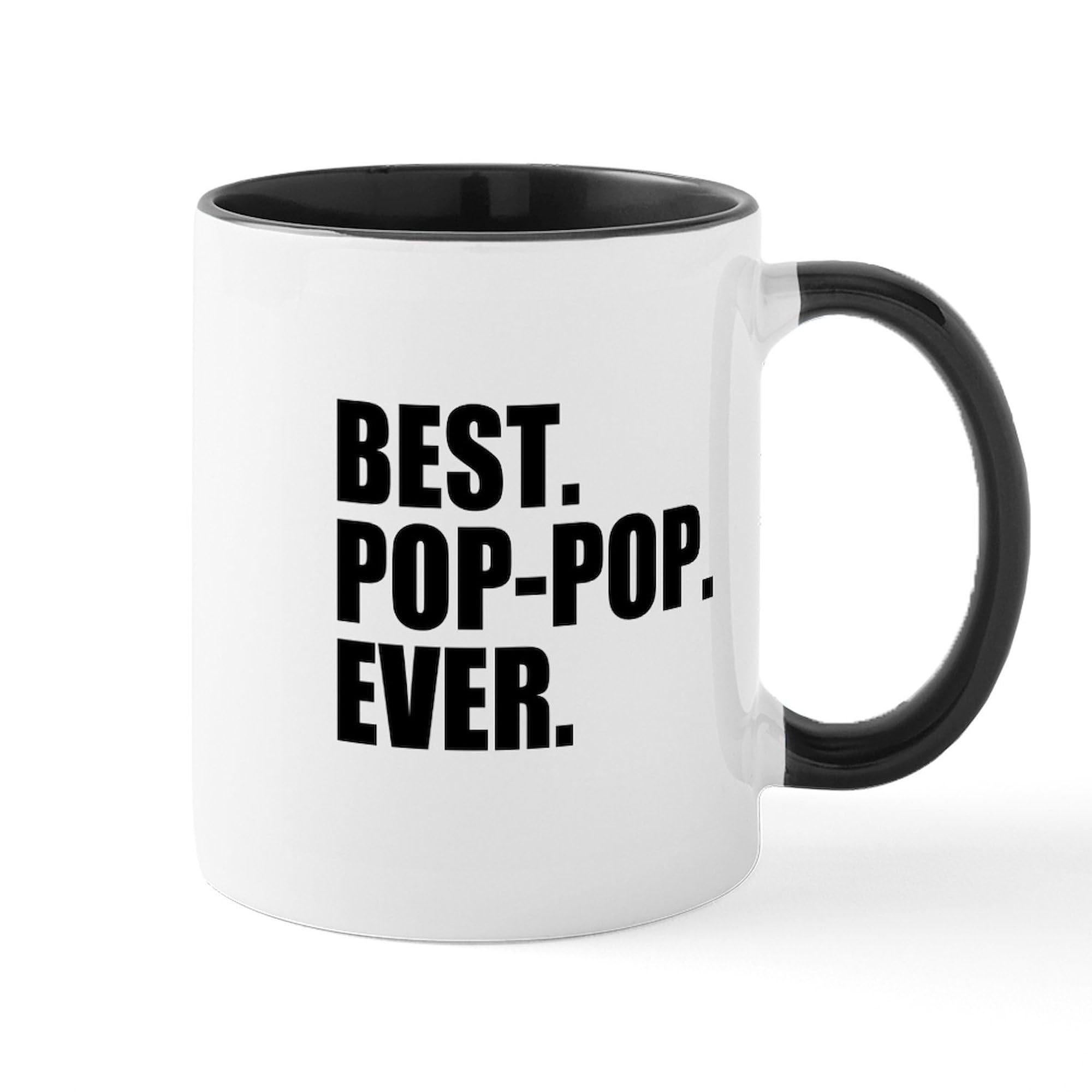 Best Pop Pop Ever 11 oz (325 ml) Ceramic Coffee Mug - Funny Novelty Gift for Dad, Mom, Friends | Perfect for Office, Home & Coffee Lovers