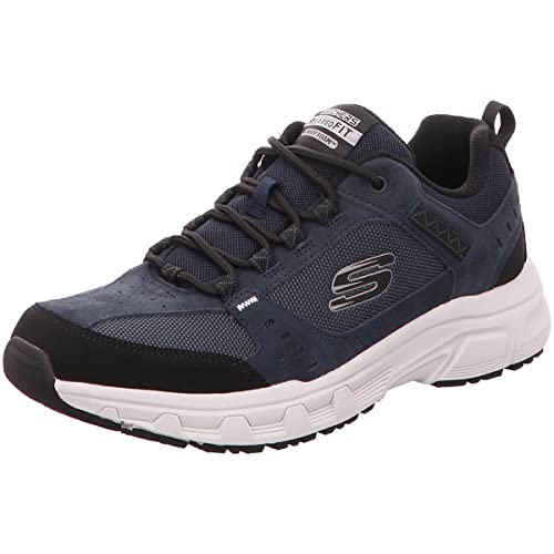 Navy Leather Pu Mesh Black Trim