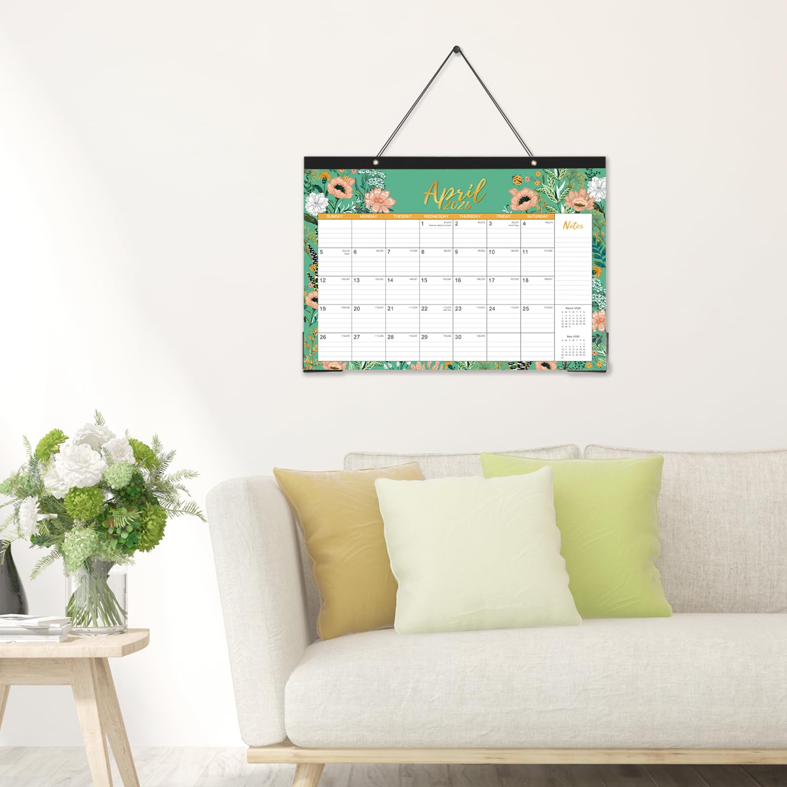2025-2026 18-Month Desk Calendar | July 2025 - December 2026 | Large 17