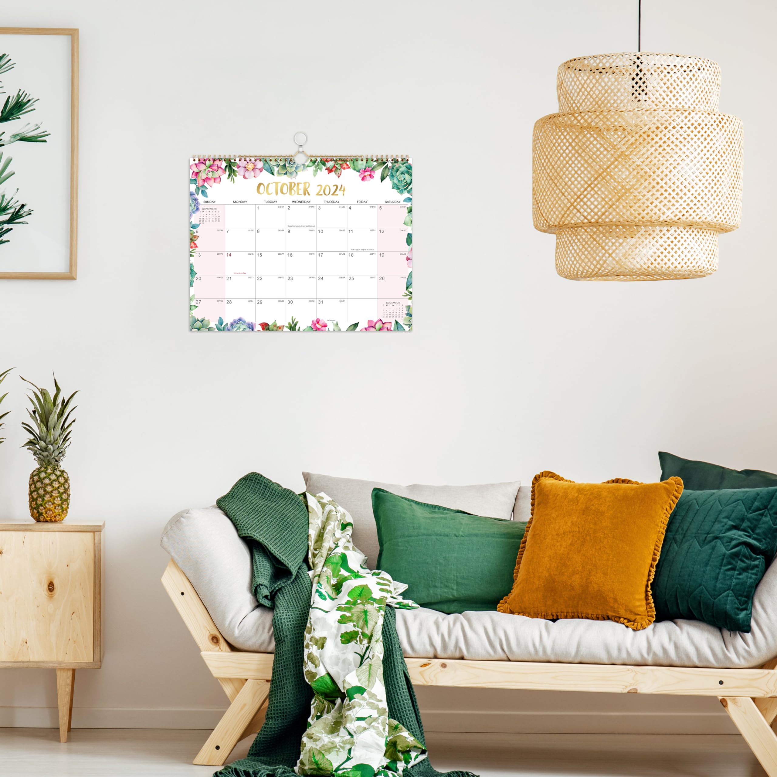 2024-2025 Wall Calendar - 18 Month Large Planner from July 2024 to December 2025 with Big Writing Blocks (14.5