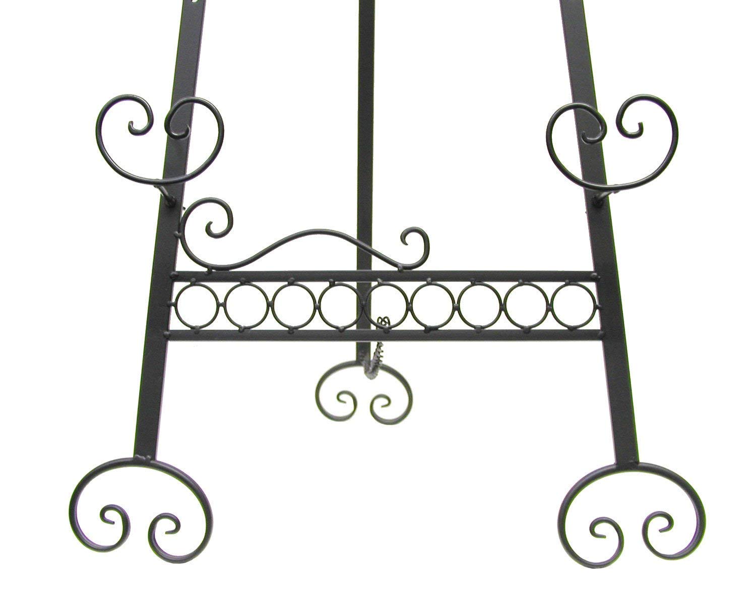Designstyles Decorative Metal Easel Stand – Adjustable Floor Display for Art, Signs, Mirrors & Chalkboards – 61