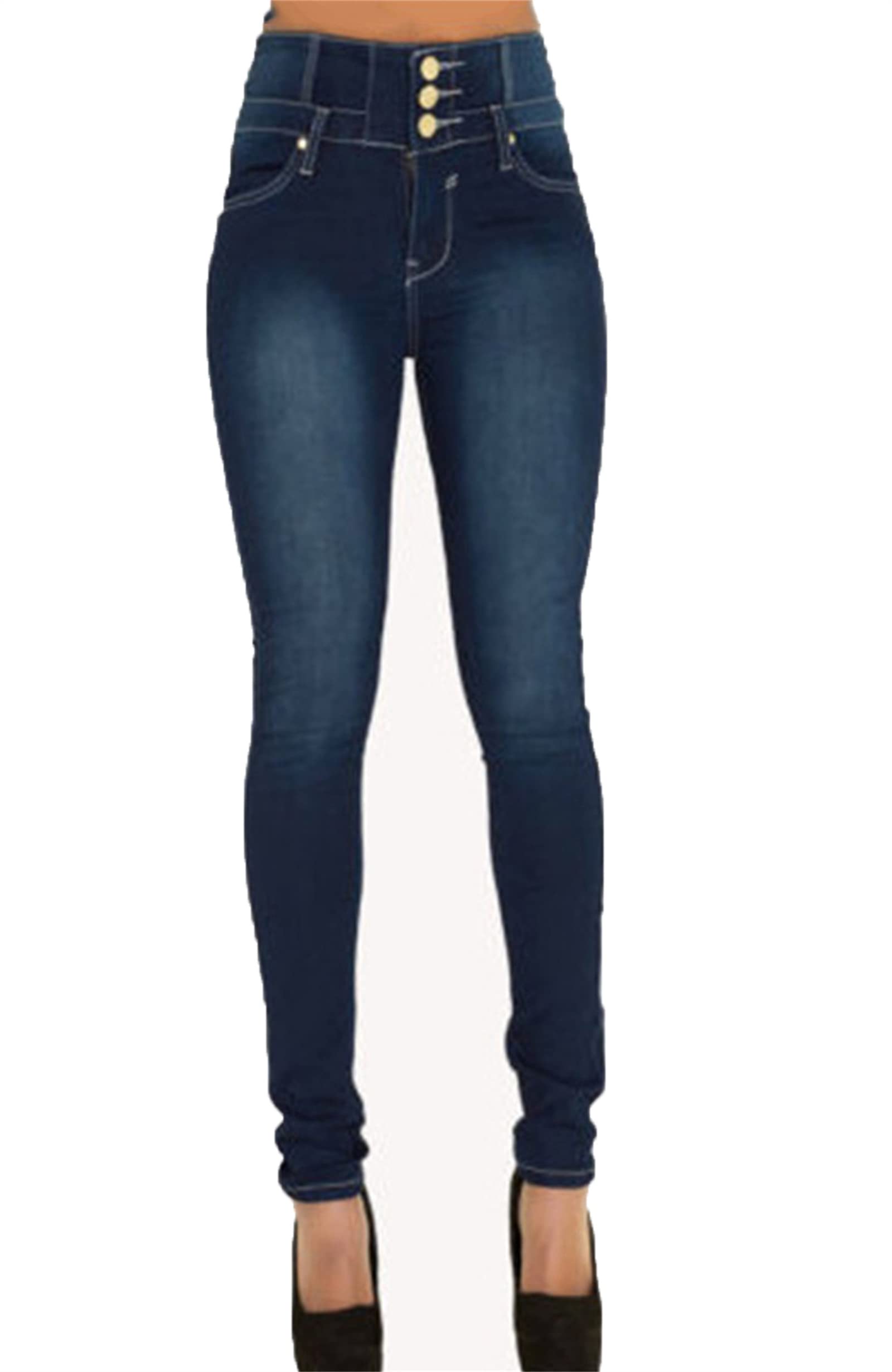 Plus Size High Waist Butt Lifting Skinny Jeans for Women - Stretchy Slim Fit Denim Pants with Tummy Control | Perfect for Casual Wear, Date Night & Office Outfits