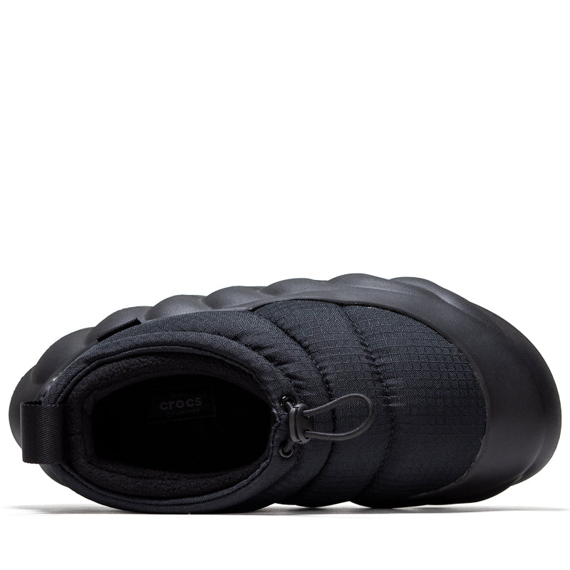 Crocs Overpuff Cordura Shorty Boots for Men & Women - Waterproof, Lightweight & Comfortable - Perfect for Hiking, Camping & Outdoor Adventures (Black)