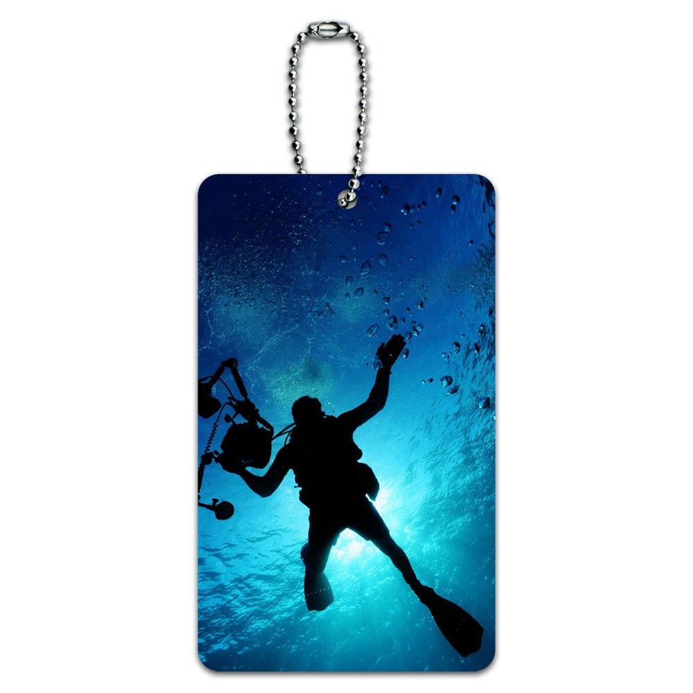 Scuba Diving ID Tag - Waterproof Dive Gear Luggage Tag for Suitcase & Carry-On Bags | Perfect for Travel, Snorkeling & Underwater Adventures