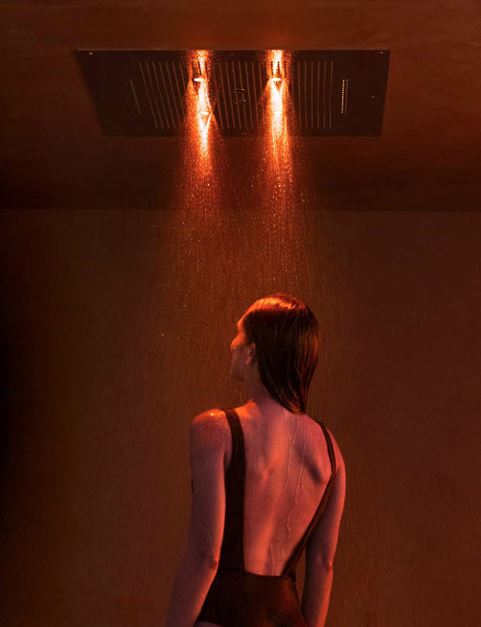 Aquaform Multisensory Shower Head - High Pressure Rainfall Showerhead with 6 Spray Modes for Spa-Like Relaxation at Home | Perfect for Bathroom, Master Suite, and Luxury Hotel Renovations