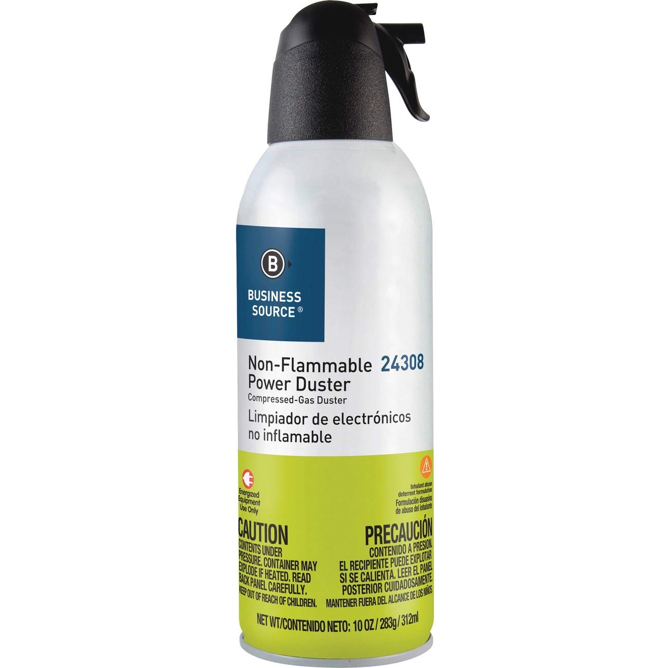 Compucessory Business Source 24308 Non-Flammable Power Duster Cleaner – 10 Oz. Can for Electronics, Keyboards, Printers & Office Equipment Maintenance