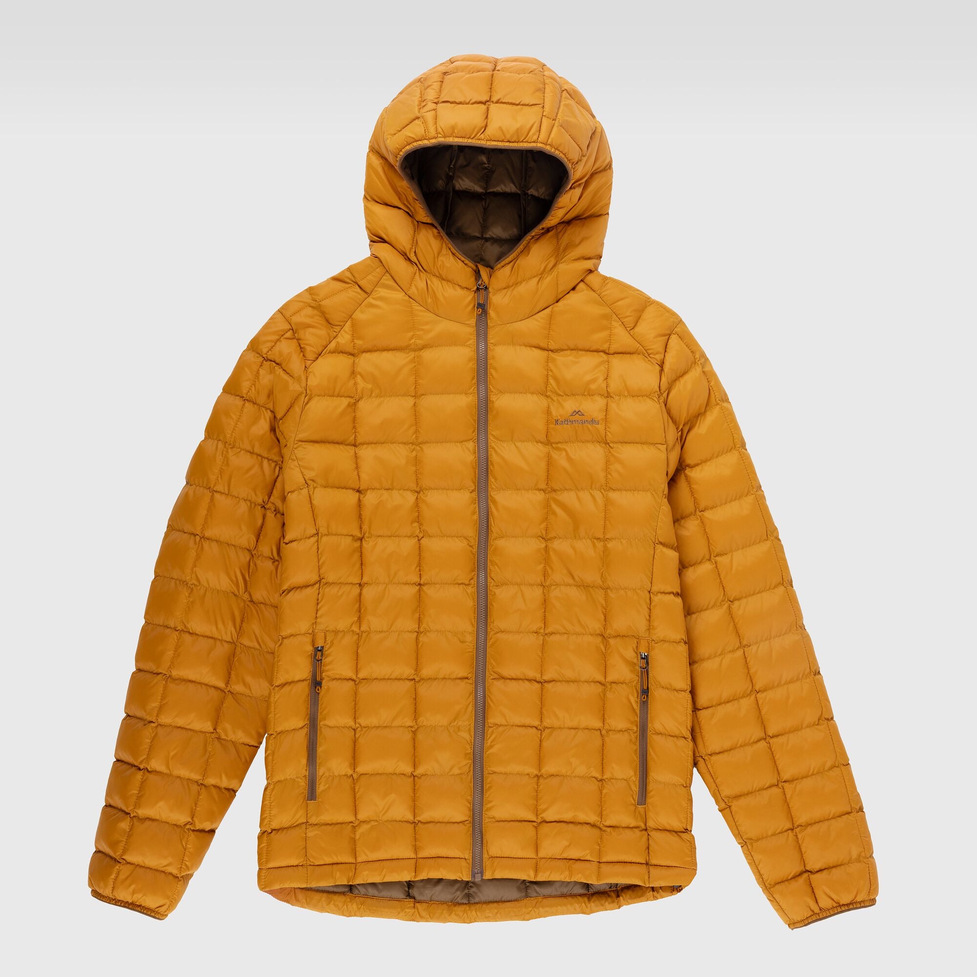 Men's Heli Insulated Hooded Jacket - Golden Oak Color | Waterproof Winter Coat for Outdoor Activities, Hiking & Camping