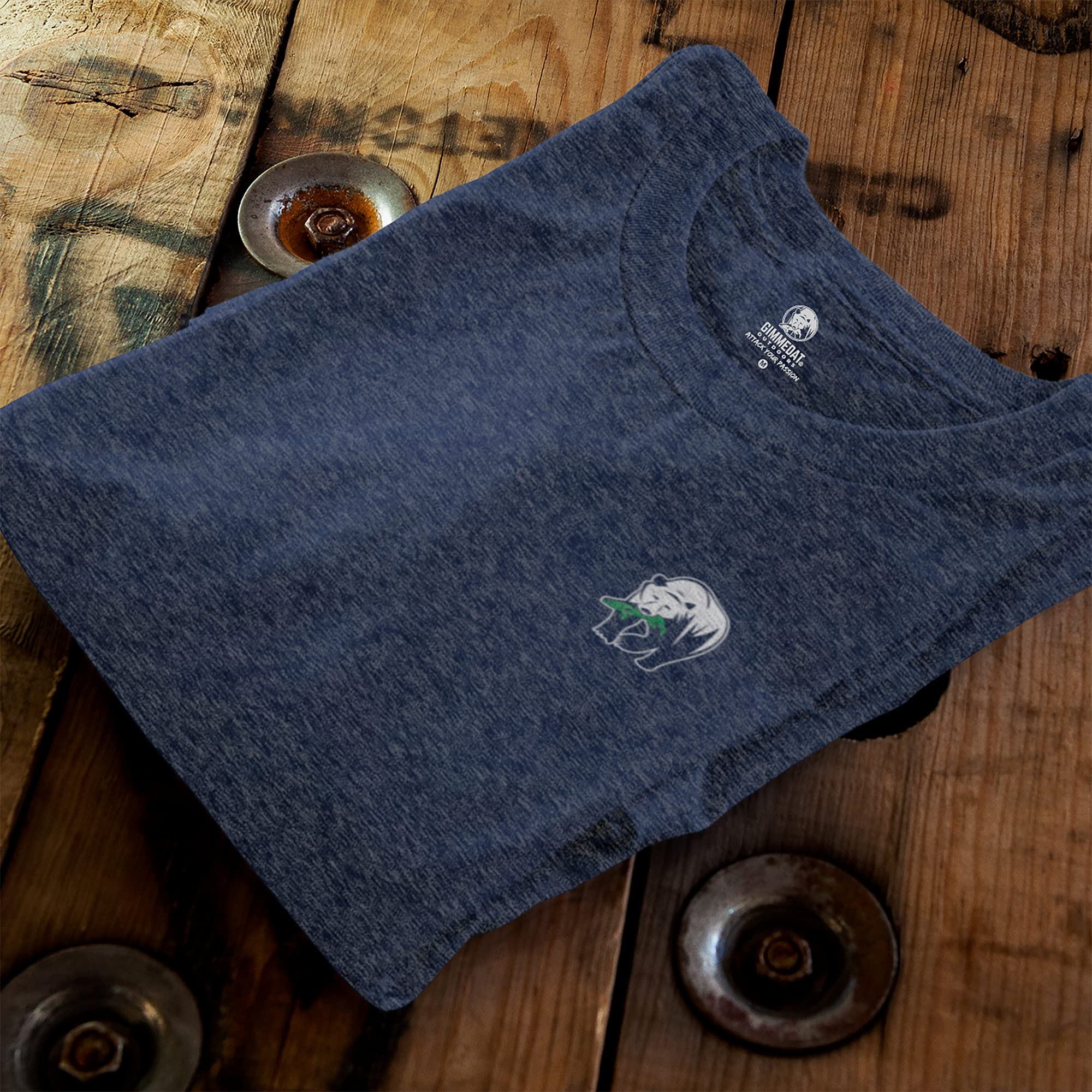 Men's Big Mouth Bass Graphic Fishing T-Shirt - Comfortable & Breathable Outdoor Shirt for Anglers - Perfect Gift for Dad & Fishing Enthusiasts - Ideal for Fishing Trips, Camping & Outdoor Adventures