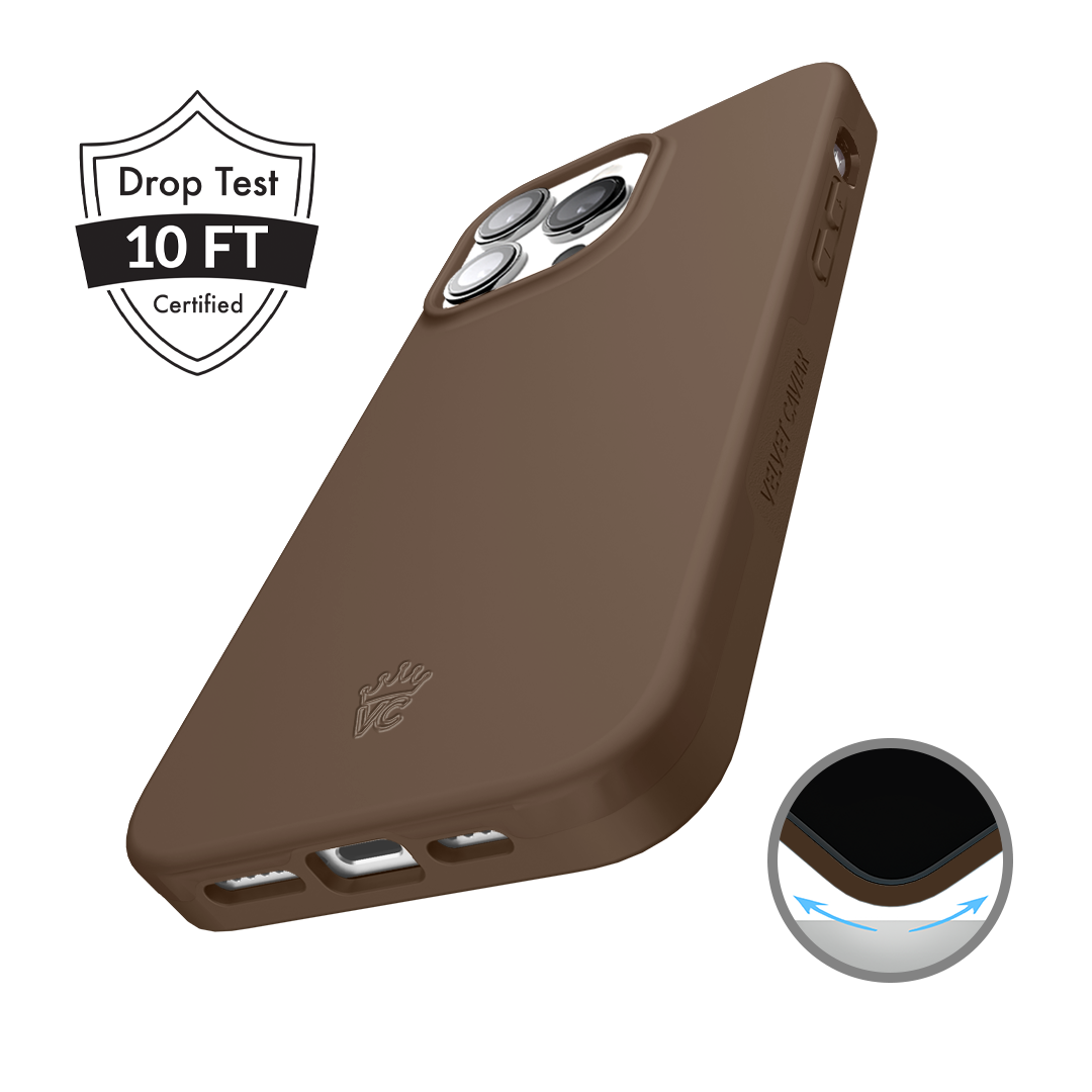 Premium Espresso Brown iPhone Case - Slim Protective Cover for iPhone [Models] - Perfect for Everyday Use, Travel & Style