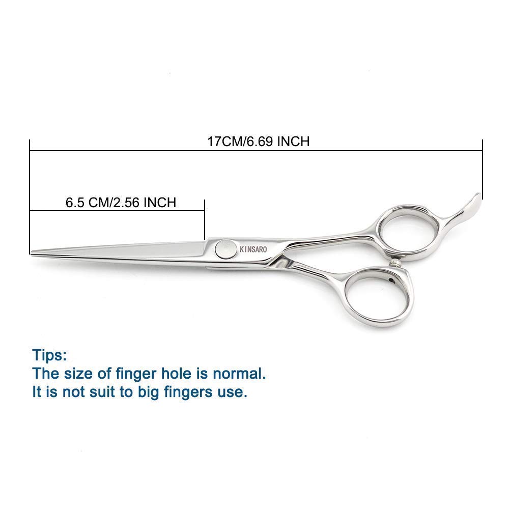 6 Inch Professional Hair Cutting Scissors & Thinning Shears Set - Salon Quality Stainless Steel Hairdressing Scissors for Precise Haircuts, Styling, and Texturizing (Kinsaro)