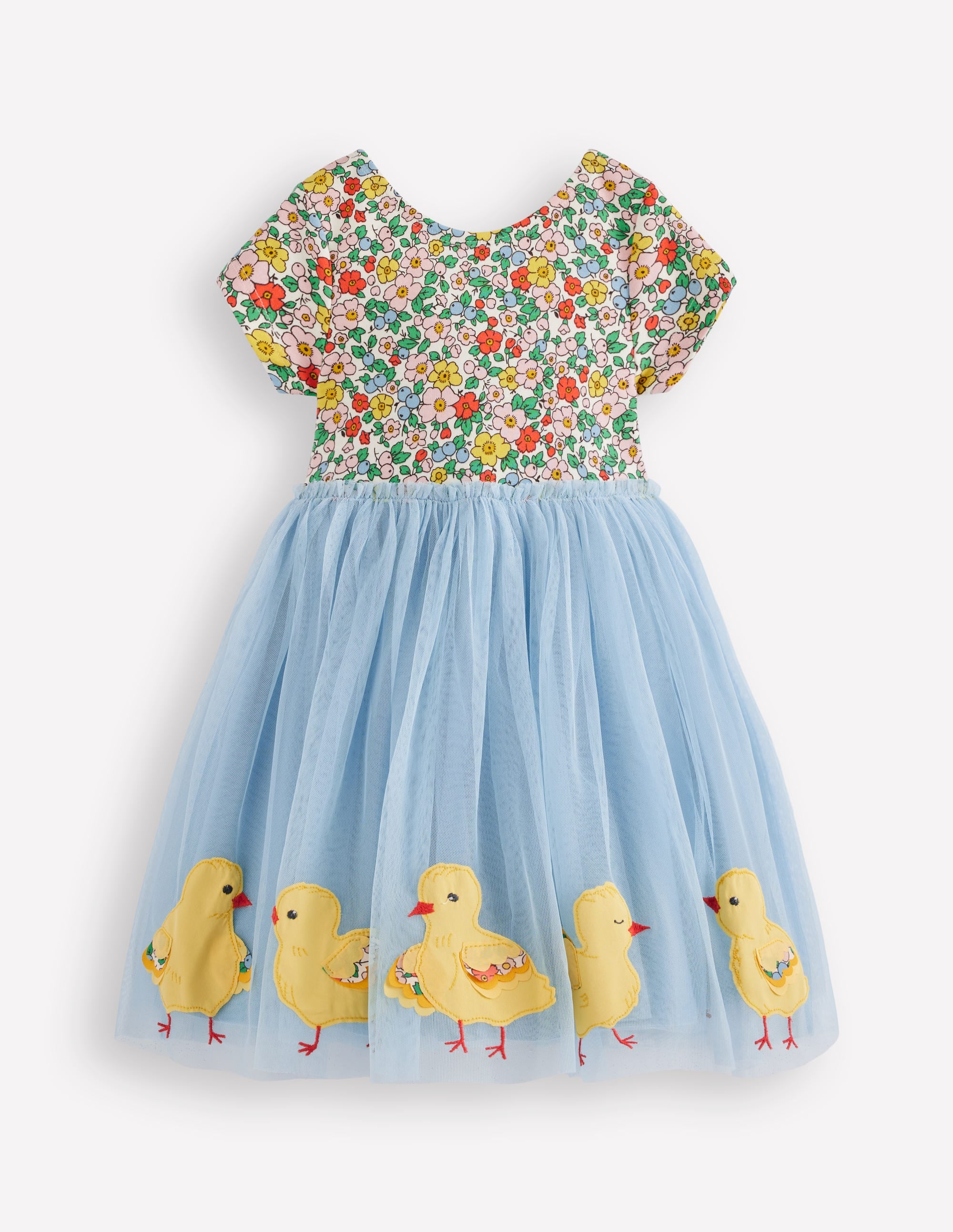 Elegant Ami Applique Tulle Dress in Pale Blue - Perfect for Spring Weddings & Special Occasions
