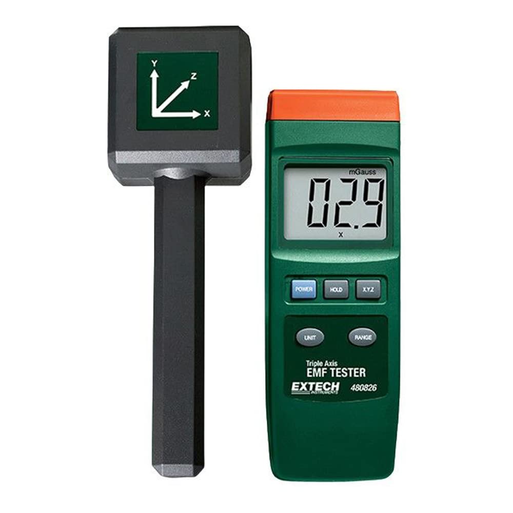 Extech Instruments 480826 Digital Triple Axis EMF Tester - Portable Electromagnetic Field Detector (5.2