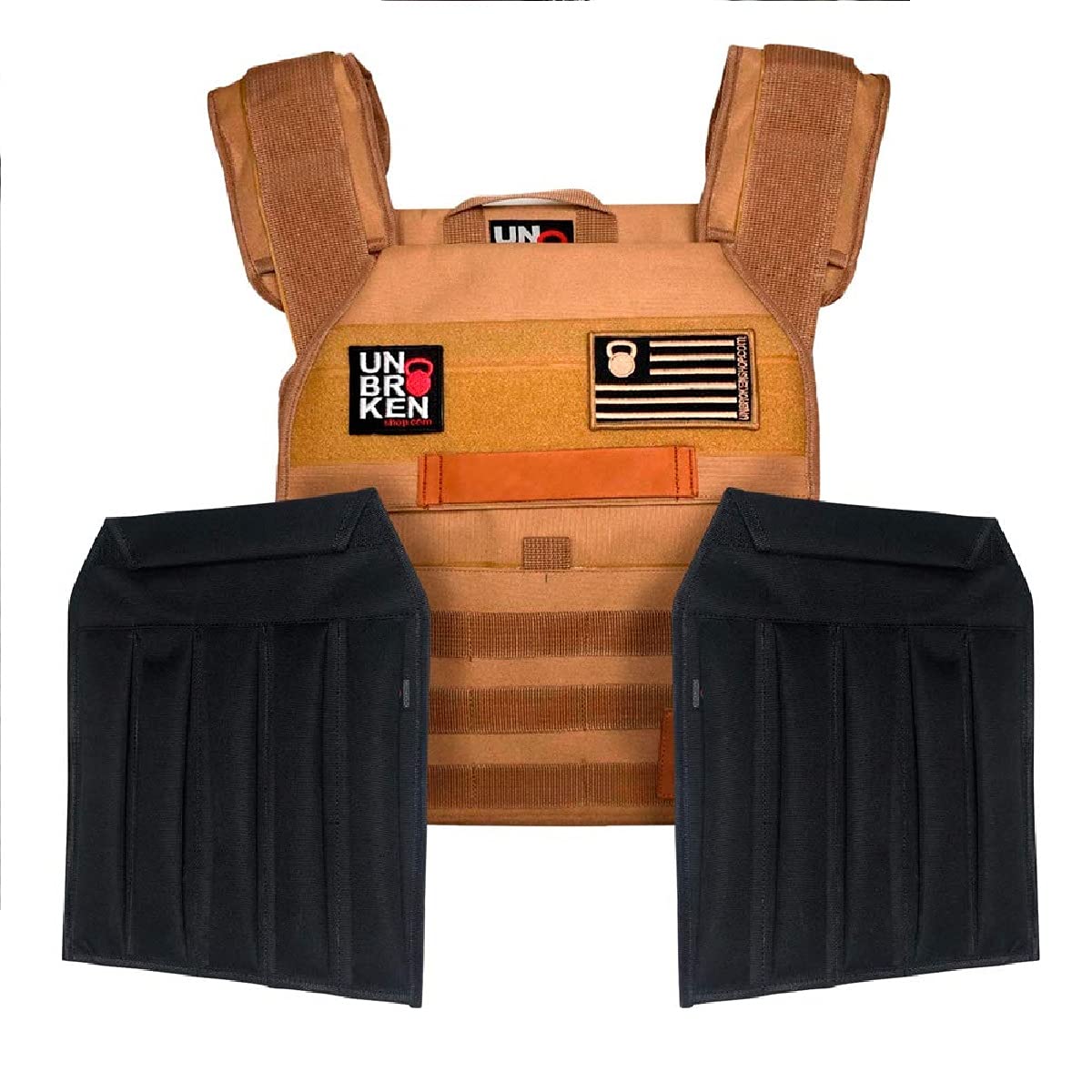 Dresmannst WOD Weight Vest with Sand Plates - Ergonomic & Durable Weighted Vest for CrossFit, Running, Strength Training - Adjustable for Men & Women - Perfect for Gym Workouts, Outdoor Fitness & Military Training (Blue Camo)