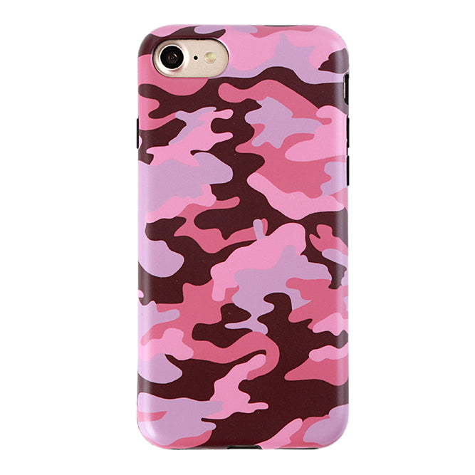 Dusty Rose Camo iPhone Case - Trendy Protective Cover for iPhone 12/13/14 Pro Max - Perfect for Outdoor Adventures, Travel & Daily Use